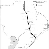 A map of St. Albert with billboard locations