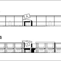 An illustration of a light industrial development